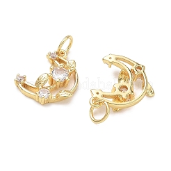 Pendentifs en laiton zircon cubique transparent&nbsp;KK-D289-60G