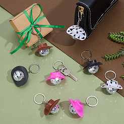 20шт. 4-х цветные пластиковые брелки&nbsp;KEYC-PH0002-17