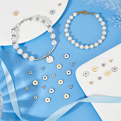 120 шт. 4 стиля 304 нержавеющая сталь разделительные бусины&nbsp;STAS-UN0050-38