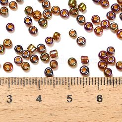 Прозрачные цвета радуги 8/0 стеклянный бисер&nbsp;SEED-H004-03B-03