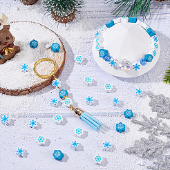 330шт 3 стиля новогодняя тема ручной работы бусины из полимерной глины CLAY-NB0001-74