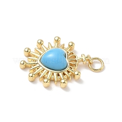 Подвески сердце латуни KK-D426-16E-G