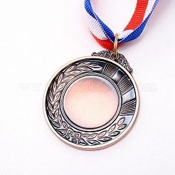 Спортивная медаль из цинкового сплава с подвеской в форме кабошона&nbsp;LS-PALLOY-WH0071-13R