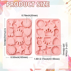 3шт 3-х цветные силиконовые Молды для наград&nbsp;ST-CJ0043-011