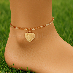 4 шт. двухцветная гравированная подвеска в виде сердца из сплава&nbsp;AJEW-HY0002-63