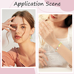 72шт 9 цвета акриловые подвески&nbsp;OACR-SC0002-38A