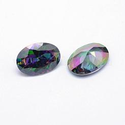 Cabochons pointed back zirconi&nbsp;ZIRC-L066-12x10mm-001