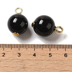 Anhänger aus natürlichem schwarzem Onyx (gefärbt und erhitzt)&nbsp;FIND-C046-13A-G