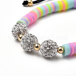 Set di braccialetti di perline di nylon intrecciati regolabili&nbsp;BJEW-JB05314