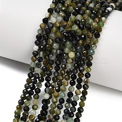 Бусы из натурального зеленого турмалина&nbsp;G-C262-A05-3mm