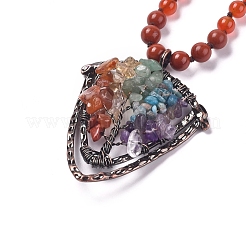 Bijoux de yoga chakra&nbsp;NJEW-L163-A13