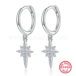 S925 серьги-кольца из стерлингового серебра в форме звезды IY6510-2