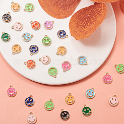 100шт 10 цвета сплава эмалевые подвески&nbsp;ENAM-CJ0001-75