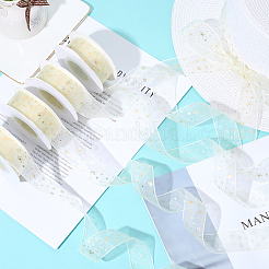 9м полиэстеровые шифоновые ленты с горячим тиснением в виде звезд OCOR-WH20018-11C