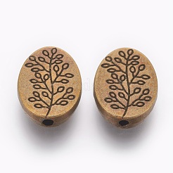 Сплавочные овальные бусины тибетского стиля &nbsp;MLFH10181Y-NF