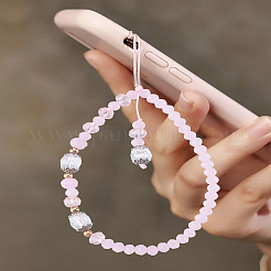 1шт. ремешок для мобильного телефона из акрила и стеклянных бусин&nbsp;HJEW-LP0001-49