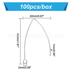 Крючки для сережек из нержавеющей стали 304 STAS-PH0018-18