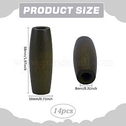 14шт деревянные европейские бусины&nbsp;WOOD-FG0001-55