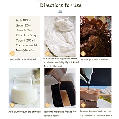 Пищевые силиконовые Молды для мороженого прямоугольной Молды «сделай сам»&nbsp;LS-DIY-D062-08C