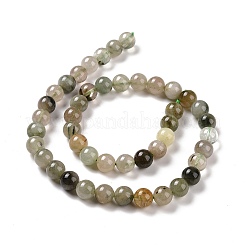 Verde naturale quarzo rutilato fili di perline&nbsp;G-D481-11B