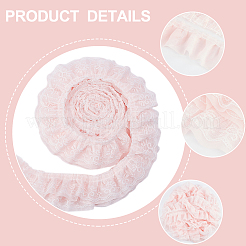 Плиссированная кружевная отделка из полиэстера OCOR-WH0080-77A