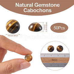 Природных тигровый глаз кабошонов G-R416-10mm-35