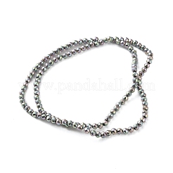 Гальванические нити из синтетических немагнитных гематитовых бусин&nbsp;G-C248-D01-3mm-02