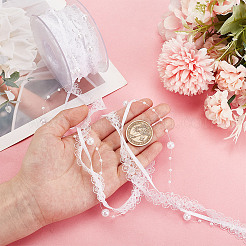 1 рулон полиэстеровой цветочной кружевной отделки OCOR-HY0001-08A