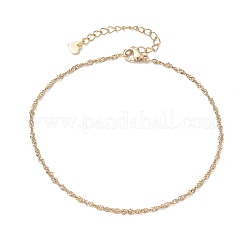 Chaînes de cheville en acier inoxydable 304 de Singapour&nbsp;AJEW-AN00644-01