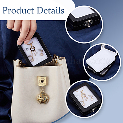 Подарочная коробка для хранения ювелирных изделий из искусственной кожи AJEW-WH0475-04B