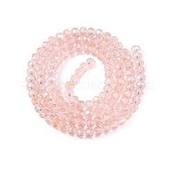 Стеклянные бусины с гальваническим покрытием &nbsp;LS-EGLA-A044-T4mm-L22