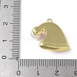 Рождественские латунные эмалевые подвески KK-P290-06B-G