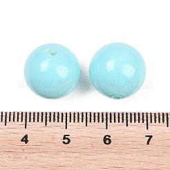 Perles en verre opaque électroplaqué&nbsp;GLAA-A044-01C