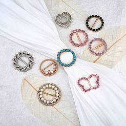 9шт 9 стильные пряжки из сплава со стразами DIY-SZ0008-58