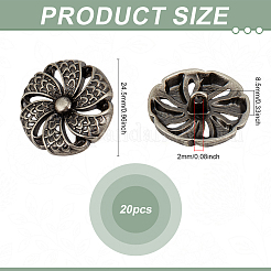 20 шт. пуговицы из сплава BUTT-PH0001-58AS