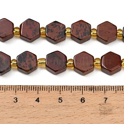 Natur Mahagoni Obsidian Perlen Stränge&nbsp;G-F833-B12-01