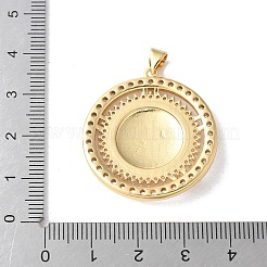 Латунные микропаве прозрачные подвески с фианитом KK-A252-27G