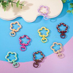 8 шт. окрашенных распылением сплавных поворотных карабинных застежек&nbsp;FIND-TA0008-66