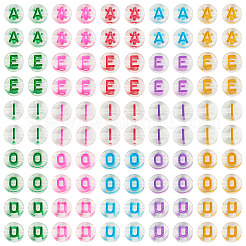 500 шт. 5 вида прозрачных акриловых бусин&nbsp;MACR-TA0002-23