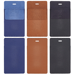 3 шт. 3-цветная прямоугольная сумка для ручек из искусственной кожи для врача AJEW-CL0001-20