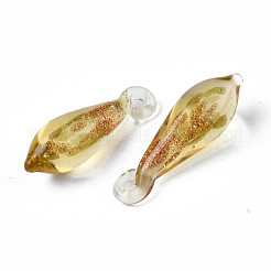 Ручной работы подвески золотые бусины песка LAMP-S194-023C