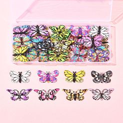 36 шт. 3-х стилевых подвесок из полупрозрачного акрила с принтом MACR-FS0001-99