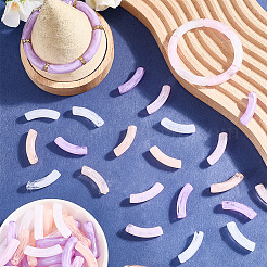 100 шт. Прозрачные акриловые бусины OACR-SP0001-58