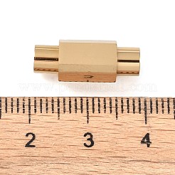 Fermoirs magnétiques lisses en acier inoxydable 304 avec placage ionique (IP) et emembouts collées&nbsp;STAS-H402-63G-4MM