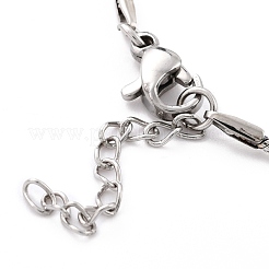 Браслеты-змейки из нержавеющей стали 304 STAS-B021-19A-P