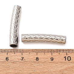 304ステンレスチューブビーズ  ステンレス鋼色  30.5x6.5x6mm  穴：4.5mm&nbsp;SA-CBA4D96-15A-P