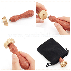 1шт латунная головка штампа DIY-OC0008-33D