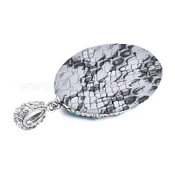 Полимерная глина стразами подвески RB-S056-13A-P