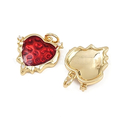 Латунные подвески с эмалью из кубических цирконий&nbsp;KK-L240-02G