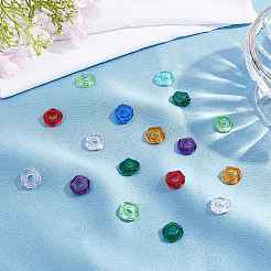 90 шт. 9 цвета эпоксидной смолы европейские бусины RPDL-SC0001-03